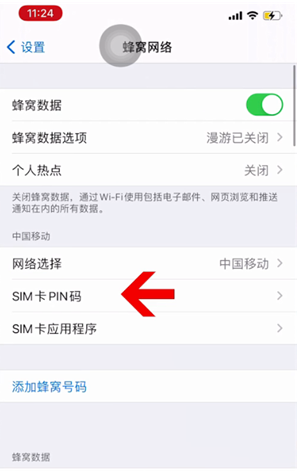 桃山苹果14维修网分享如何给iPhone14的SIM卡设置密码 