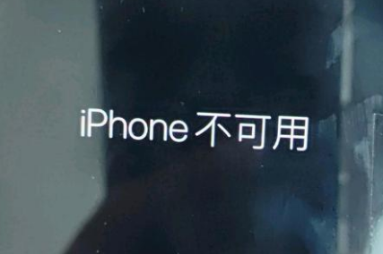 桃山苹果服务网点分享锁屏界面显示“iPhone 不可用”如何解决 